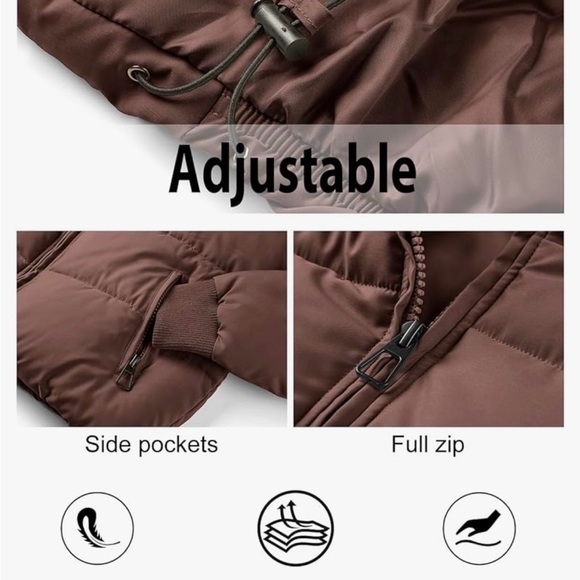 Brown Puffer Jacket - Picture 4 of 4